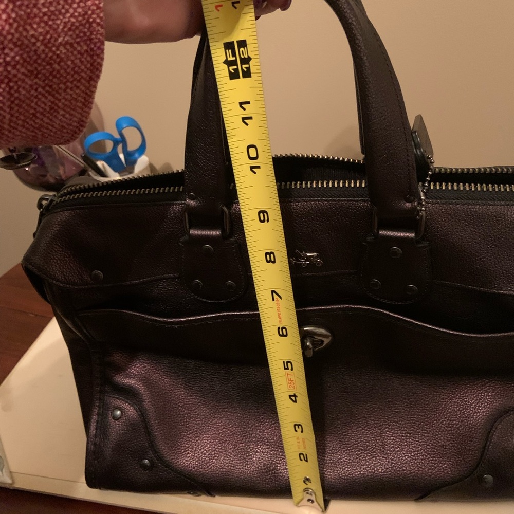 Coach Metallic Bronze Rhyder Large Satchel - Picture 9 of 15